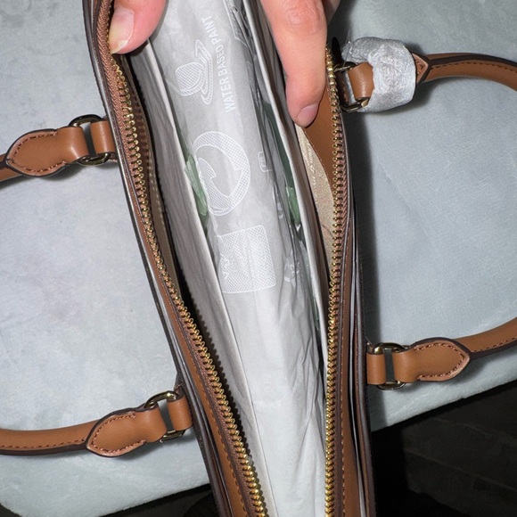 Michael Kors Black and Brown Star Satchel - Picture 3 of 3